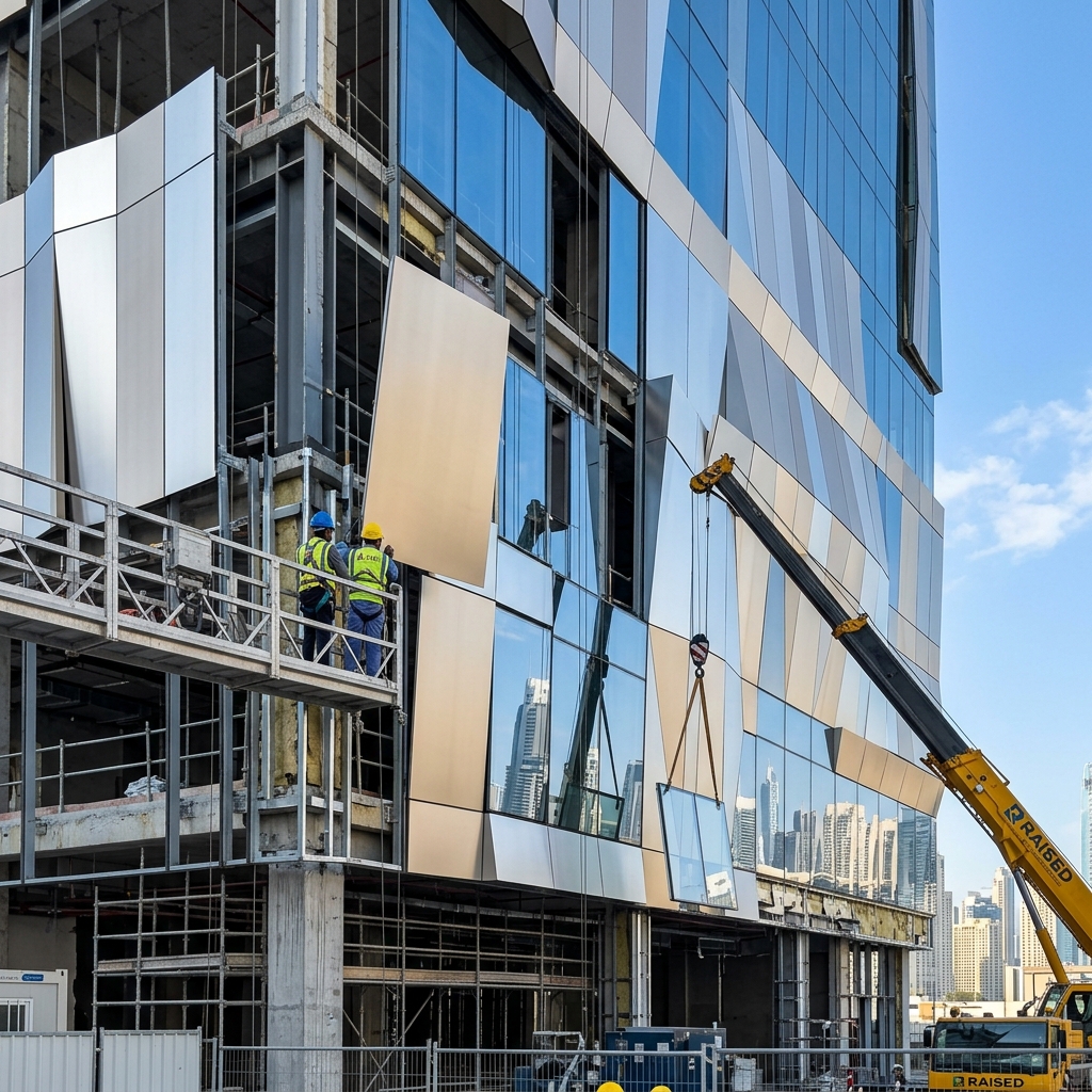 Aluminum fabrication UAE for cladding and architectural metalwork